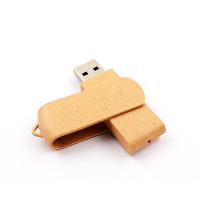 わらおよびプラスチック128gbフラッシュは再利用可能物資Usb 3.0の記憶を運転する