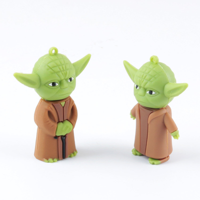 ポリ塩化ビニールはマスターのYodaスター・ウォーズ×マンガUsb抜け目がないドライブUsb 2.0および3.0によって形づけられてカスタマイズした