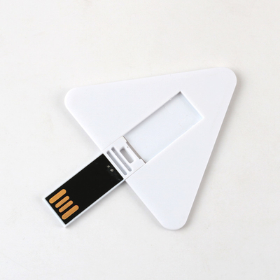 三角形のクレジット カードUsb抜け目がないドライブ16GB 32GB 64GB UDPのフラッシュは完全な記憶を欠く