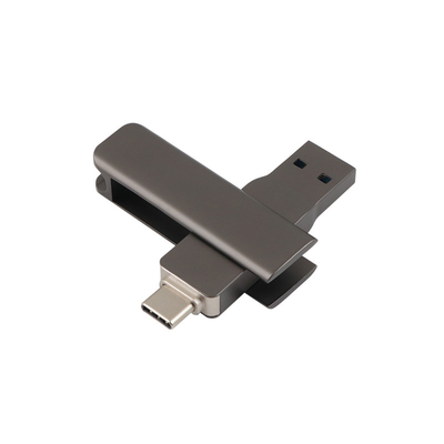 金属の形はEUおよび米国Standradとの黒いタイプC USB 3.0ドライブ調和を撃つ