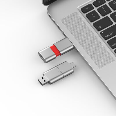 USB 3.0 と USB 2.0 フラッシュドライブ スライド 形状 CE,FCC,ROHS と一致する高速タイプC