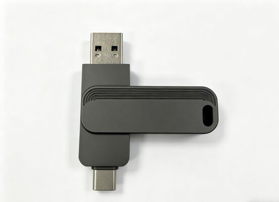 ガンブラックカラー USB 3.0 + タイプ C 1005 合格 H2 テストタイプ C USB フラッシュドライブ高速一致米国と EU Standardrad