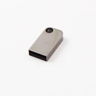 穴付きミニ USB フラッシュ ドライブはキー チェーンを置くことができます金属 USB フラッシュ ドライブはカスタマイズされたレーザー ロゴをすることができます