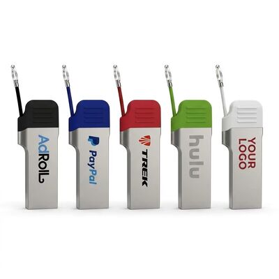 タイプ C USB フラッシュ ドライブ、USB A、小さなチェーンの金属カバー付き、レーザーとロゴの印刷が可能、高速 3.2 USB および 3.1 USB