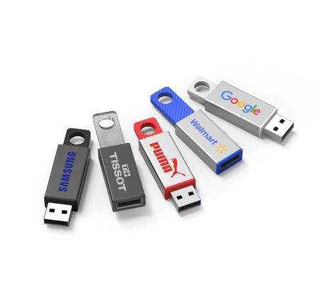 メタルケースと温度のガラス メタルフラッシュドライブ 1GB 2GB 4GB 8GB 16GB 32GB 64GB と 128GB の容量でのデータストレージを提供しています