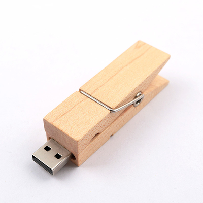 クリップは木USB抜け目がないドライブUSB 2.0を3.0 2GB 4GB 256GB速く形づけた