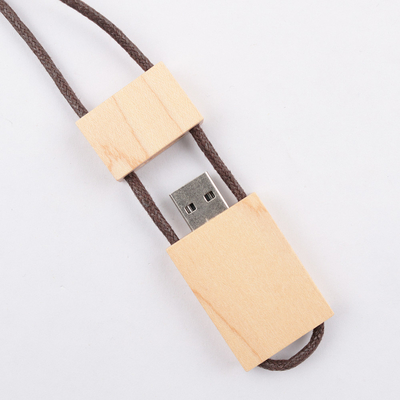 ロープUSB 3.0の最高速度の16GB 32GB 64GBカエデの木USBのフラッシュ ドライブ