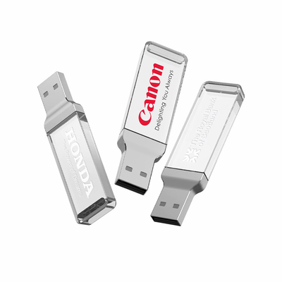 8GB 128GB UDP抜け目がない水晶USBの棒2.0の透明なアクリル