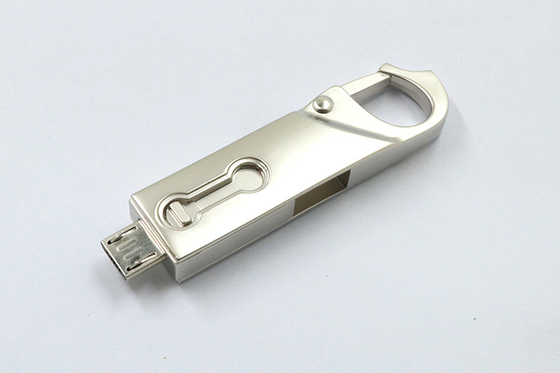 長い人間の特徴をもつコネクターが付いているUDP抜け目がないOTG uSB 2.0の抜け目がないドライブ64gb