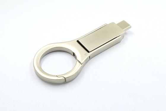 銀製の金属OTG USBのフラッシュは2.0本の32GB 128GB Usb Cの記憶棒を運転する