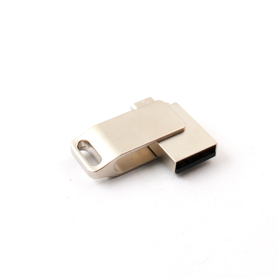 OTGの人間の特徴をもつ金属Usb抜け目がないドライブ128GB記憶USB小型UDP 15MB/S