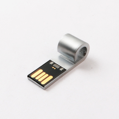 笛によって形づけられる金属USB抜け目がないドライブ レーザーのロゴ銀製USB 2.0の記憶棒