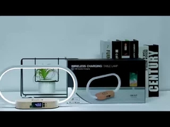 リサイクル可能な材料 無線充電器 木製充電器 時計と光付きの高速充電器